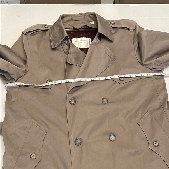 VINTAGE TOWNE LONDON FOG TRENCH WITH ZIP OUT LINING MENS 40 - Picture 12 of 16